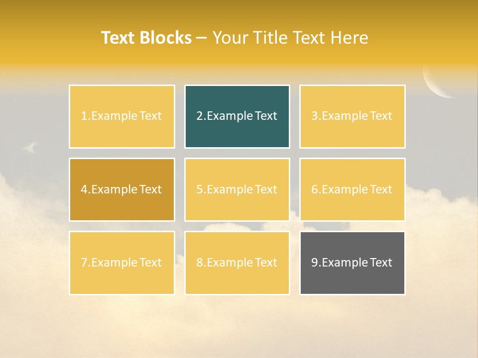 Mottled Black Horizontal PowerPoint Template