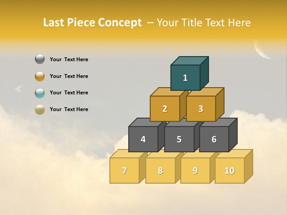 Mottled Black Horizontal PowerPoint Template