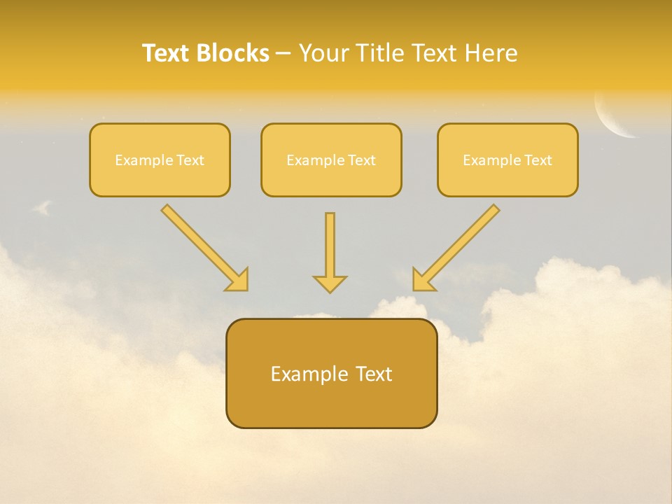 Mottled Black Horizontal PowerPoint Template