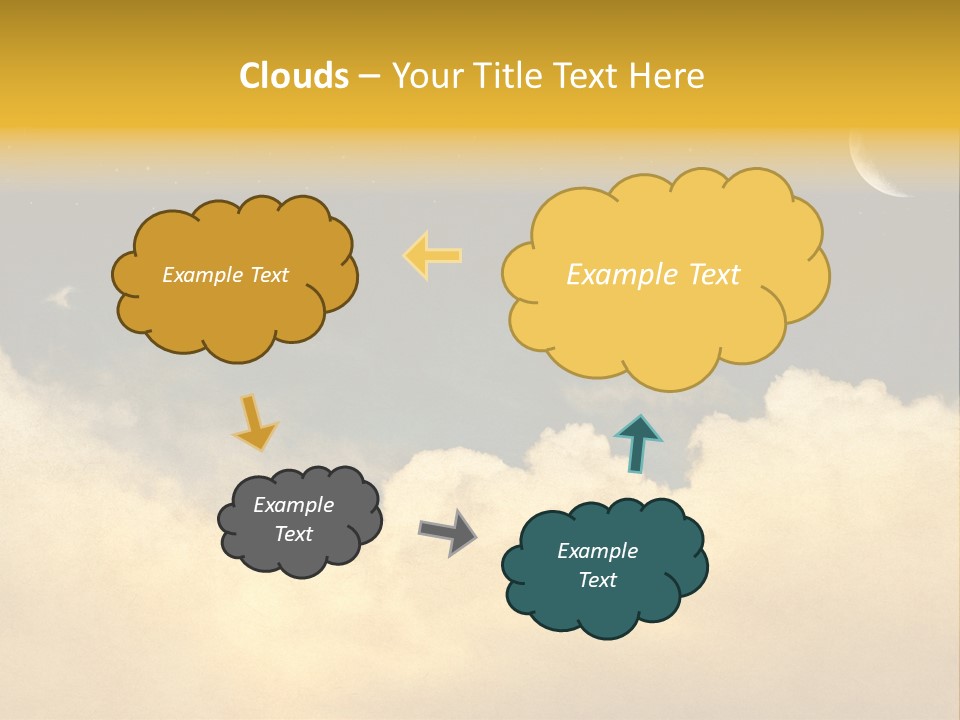 Mottled Black Horizontal PowerPoint Template