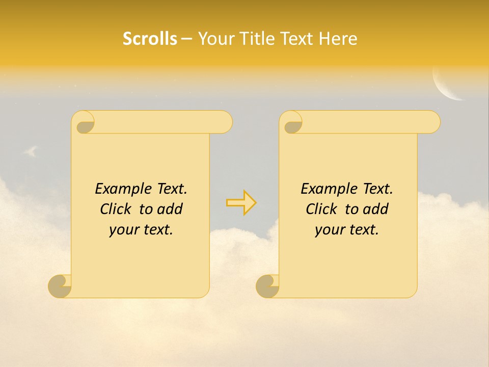 Mottled Black Horizontal PowerPoint Template