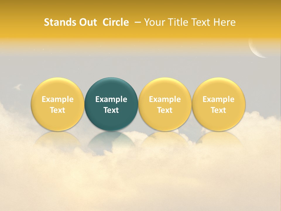 Mottled Black Horizontal PowerPoint Template