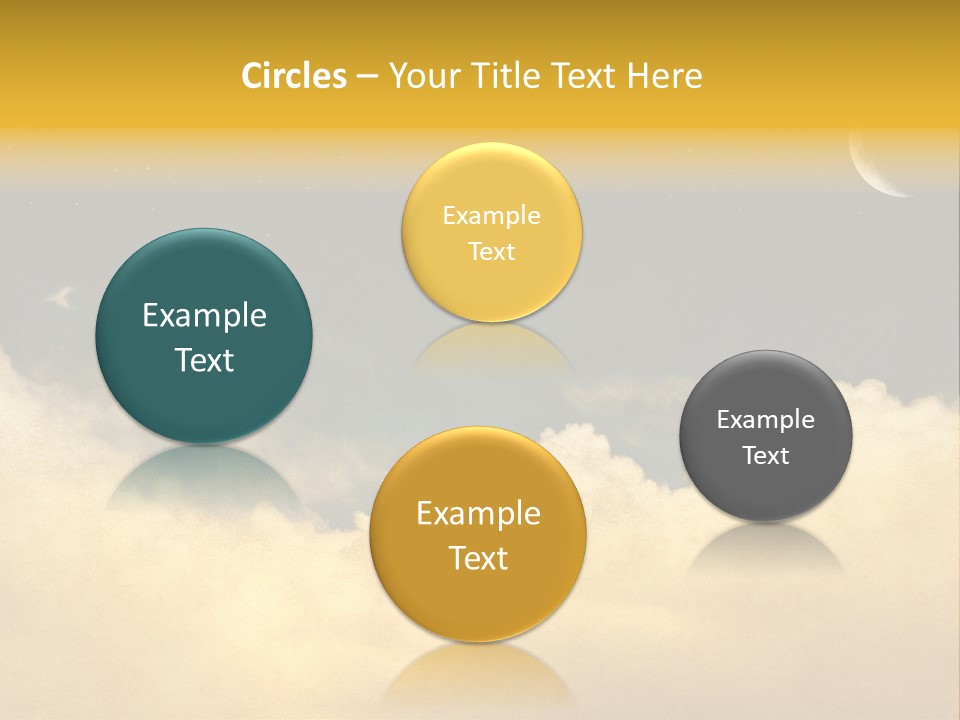 Mottled Black Horizontal PowerPoint Template