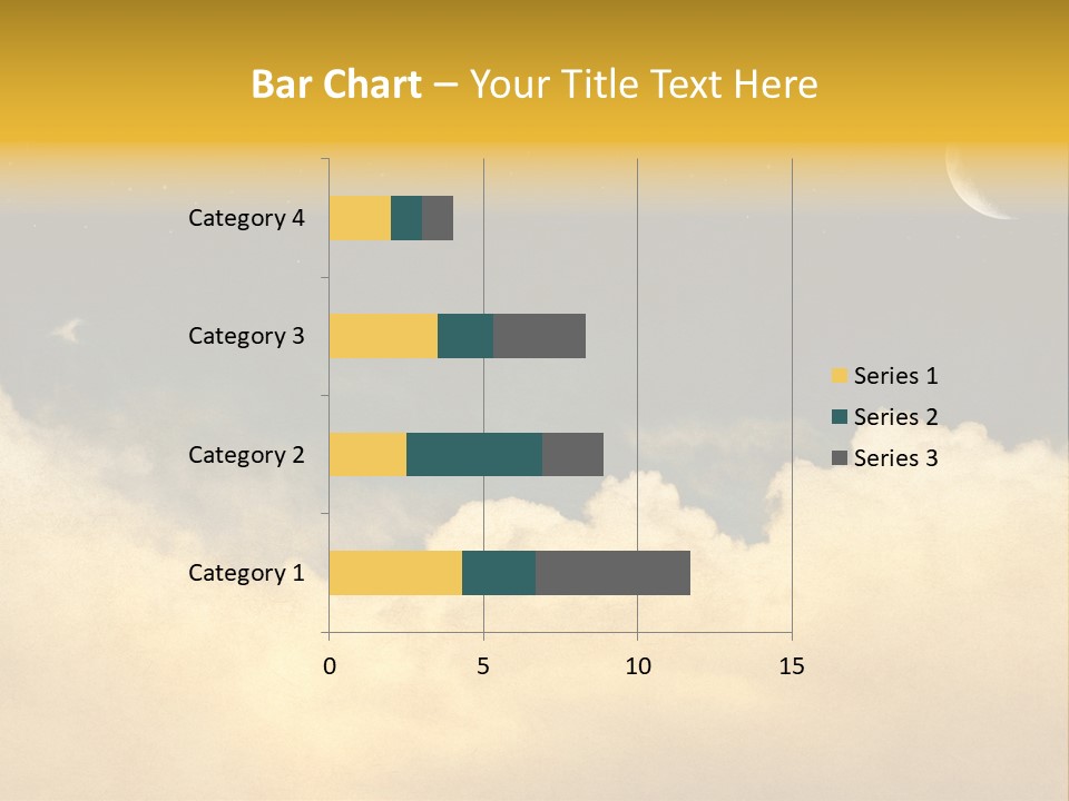 Mottled Black Horizontal PowerPoint Template