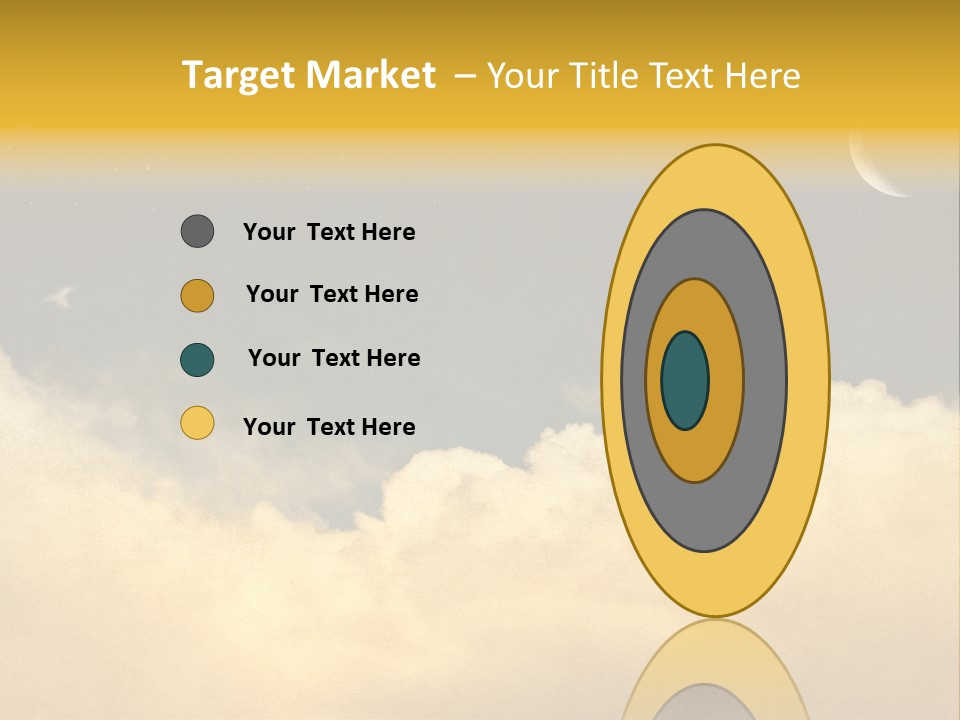 Mottled Black Horizontal PowerPoint Template