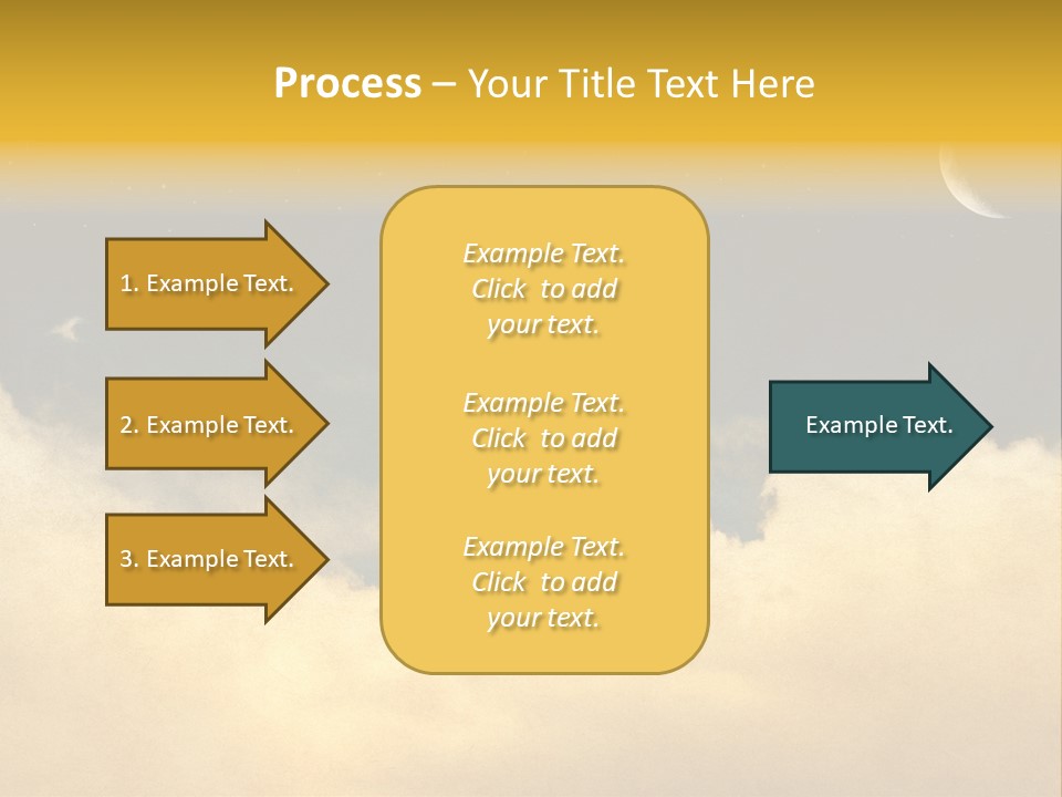 Mottled Black Horizontal PowerPoint Template