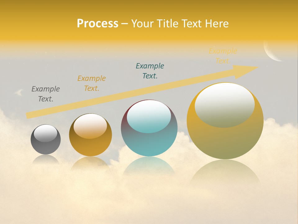 Mottled Black Horizontal PowerPoint Template