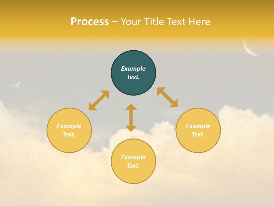Mottled Black Horizontal PowerPoint Template