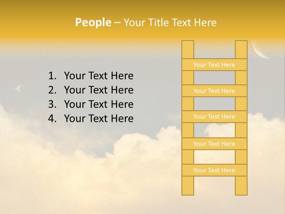 Mottled Black Horizontal PowerPoint Template