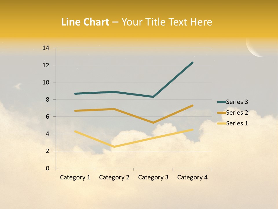 Mottled Black Horizontal PowerPoint Template
