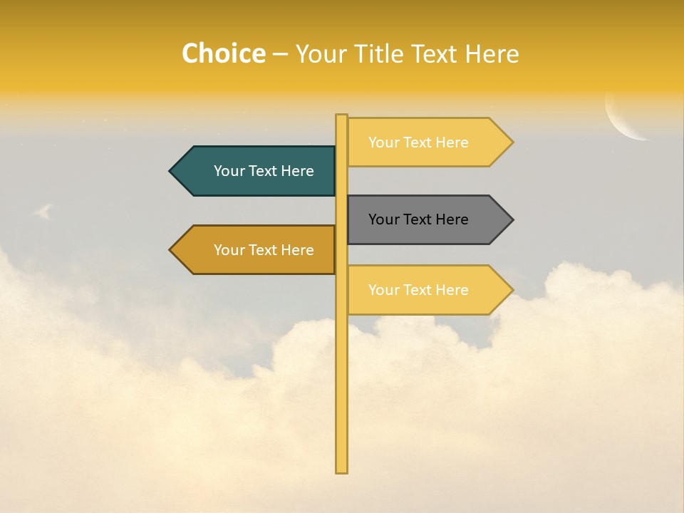 Mottled Black Horizontal PowerPoint Template