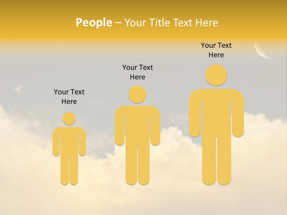 Mottled Black Horizontal PowerPoint Template