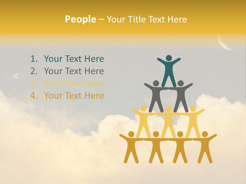 Mottled Black Horizontal PowerPoint Template