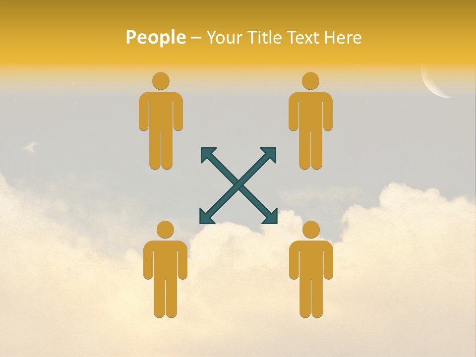 Mottled Black Horizontal PowerPoint Template