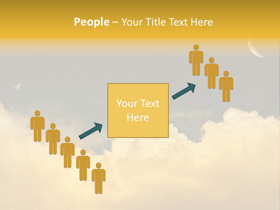 Mottled Black Horizontal PowerPoint Template