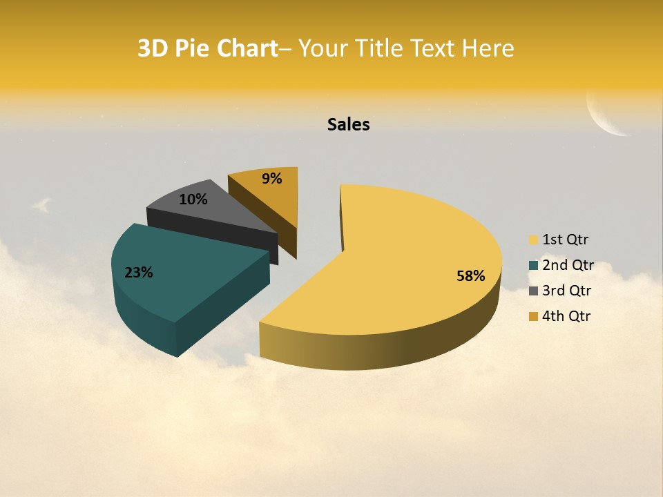 Mottled Black Horizontal PowerPoint Template