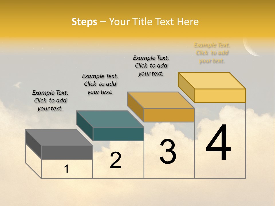 Mottled Black Horizontal PowerPoint Template