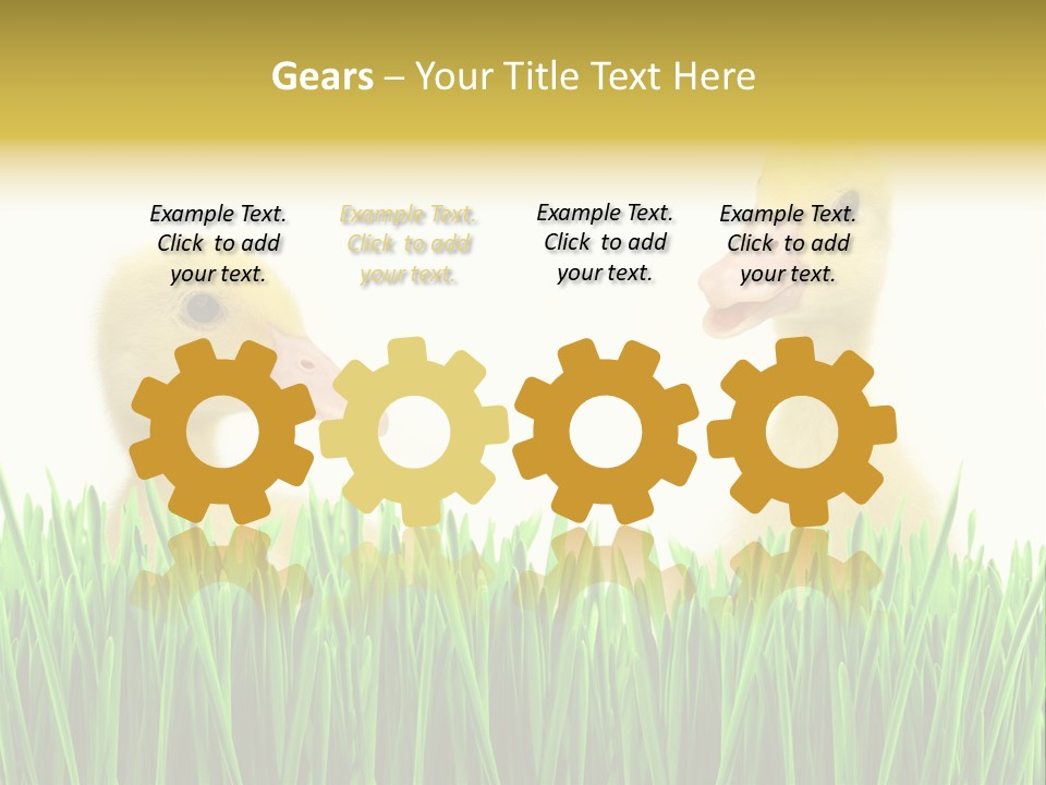 Blurred Purity Tranquil PowerPoint Template