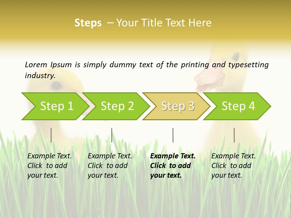 Blurred Purity Tranquil PowerPoint Template