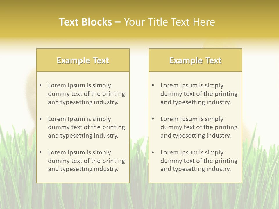 Blurred Purity Tranquil PowerPoint Template