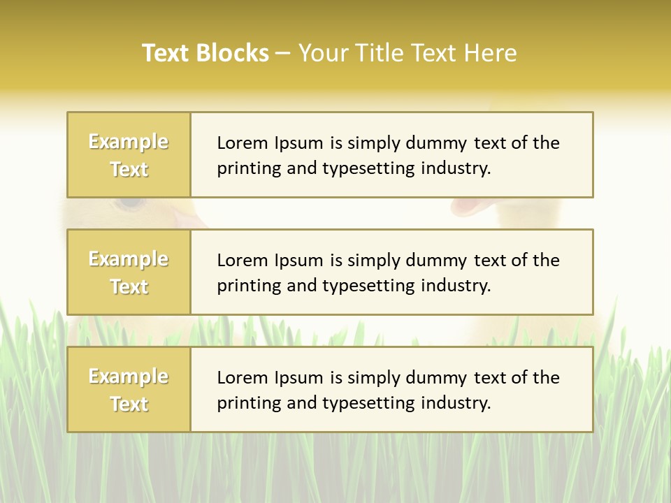 Blurred Purity Tranquil PowerPoint Template