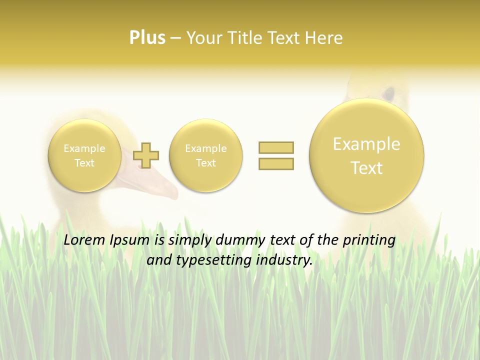 Blurred Purity Tranquil PowerPoint Template