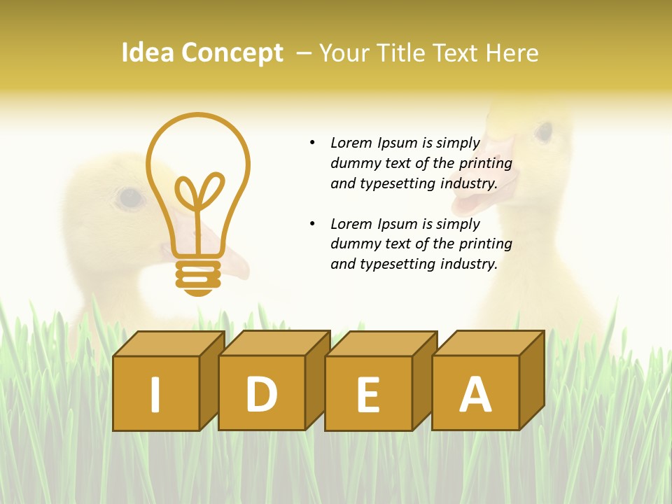 Blurred Purity Tranquil PowerPoint Template