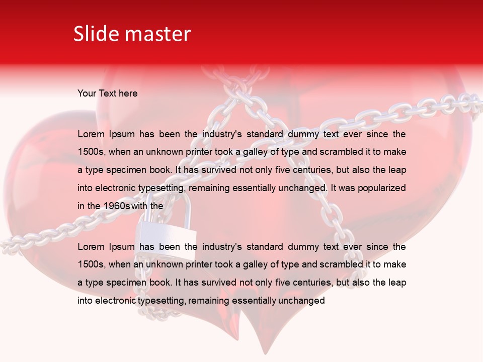 Render Transparent Golden PowerPoint Template