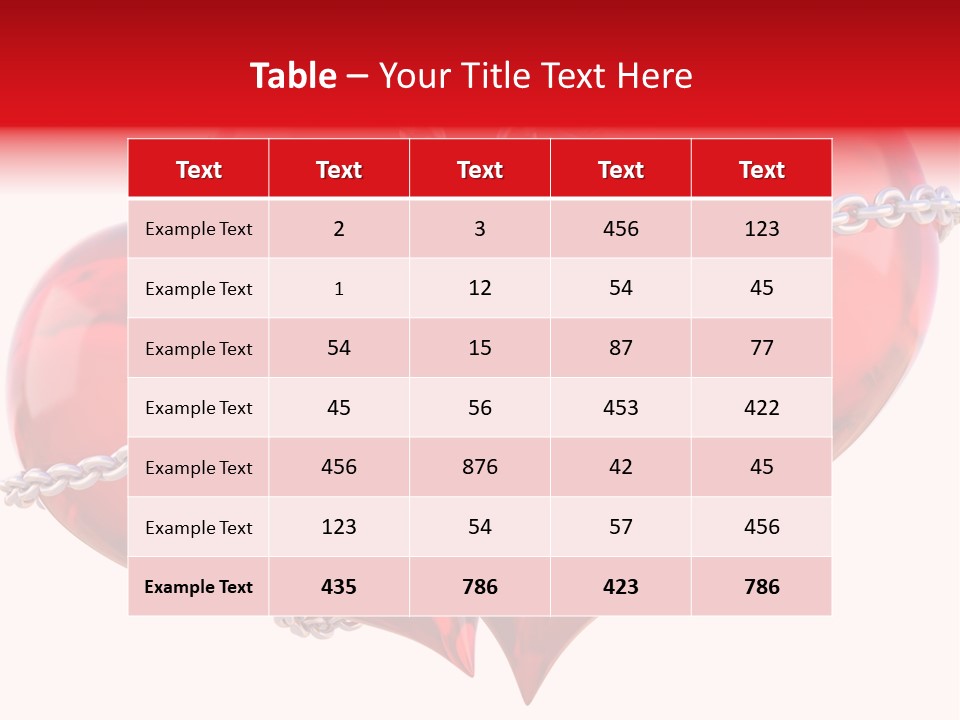 Render Transparent Golden PowerPoint Template