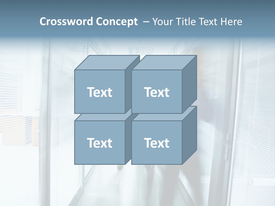 Corridor Ceiling Female PowerPoint Template