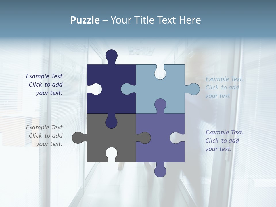 Corridor Ceiling Female PowerPoint Template