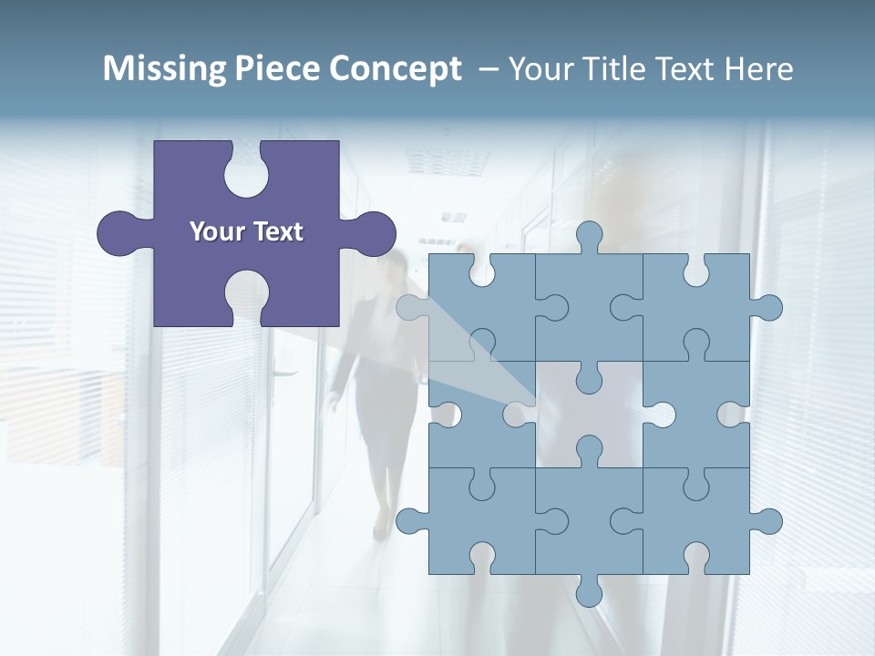 Corridor Ceiling Female PowerPoint Template