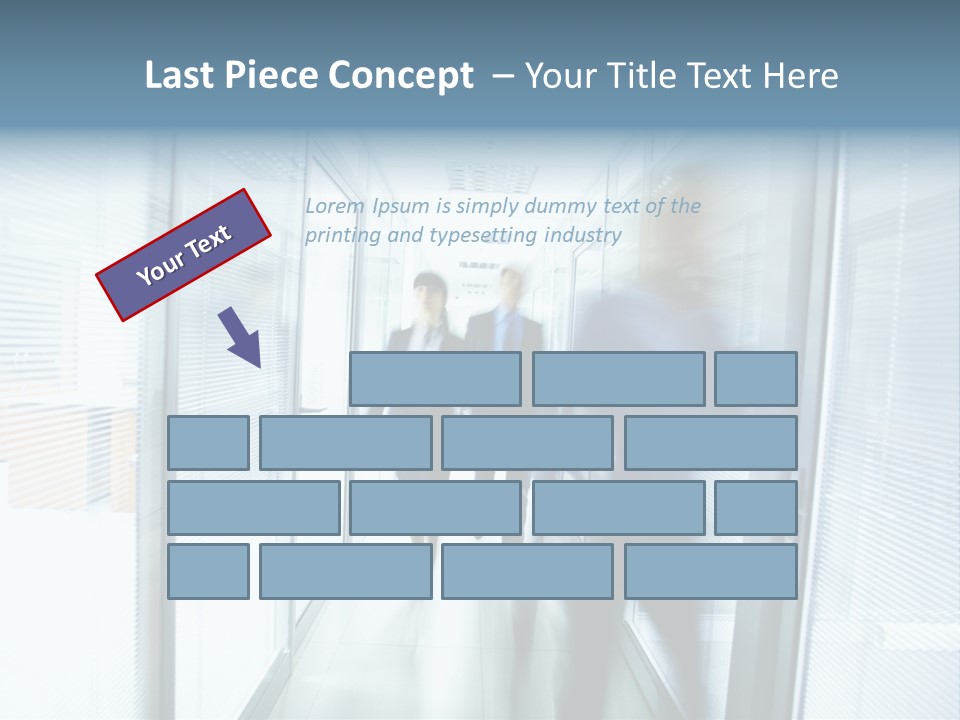 Corridor Ceiling Female PowerPoint Template