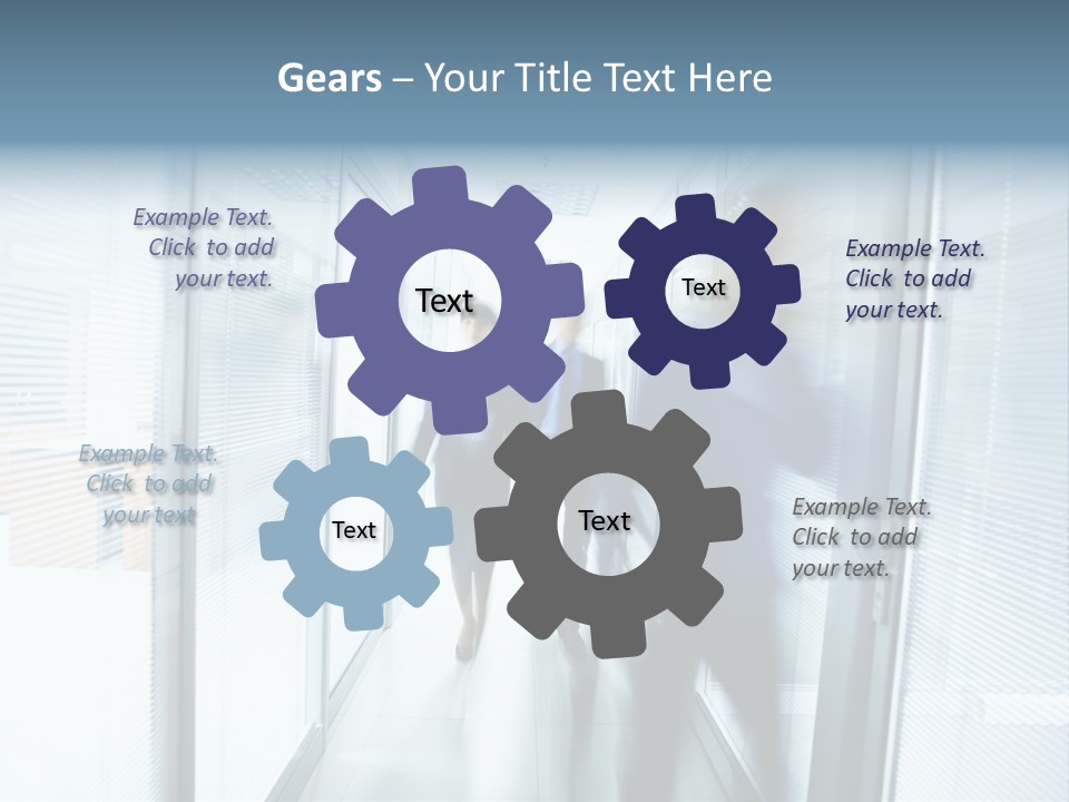 Corridor Ceiling Female PowerPoint Template