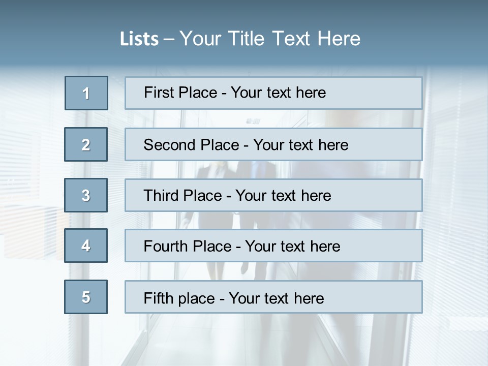 Corridor Ceiling Female PowerPoint Template