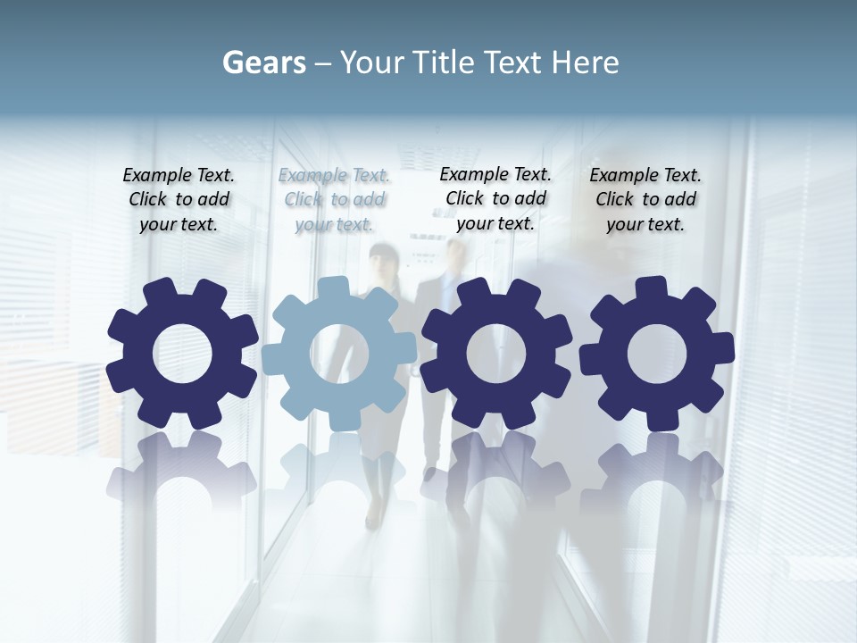 Corridor Ceiling Female PowerPoint Template