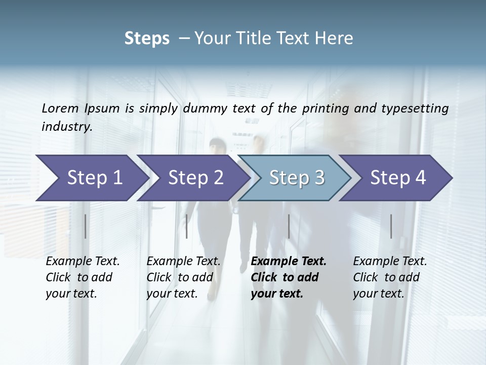 Corridor Ceiling Female PowerPoint Template