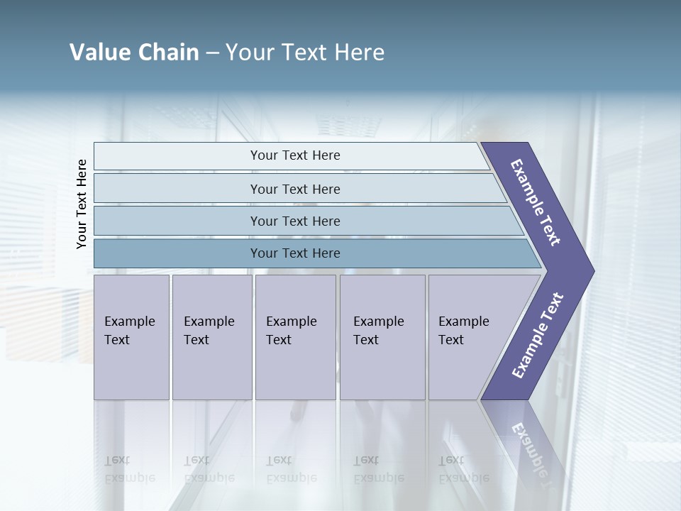 Corridor Ceiling Female PowerPoint Template