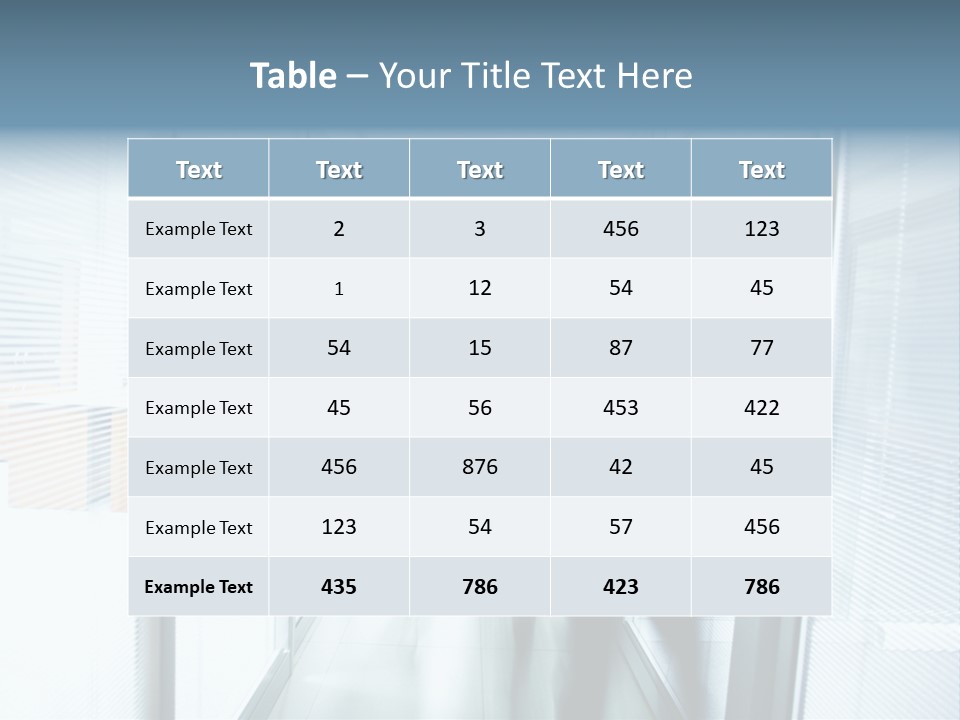 Corridor Ceiling Female PowerPoint Template