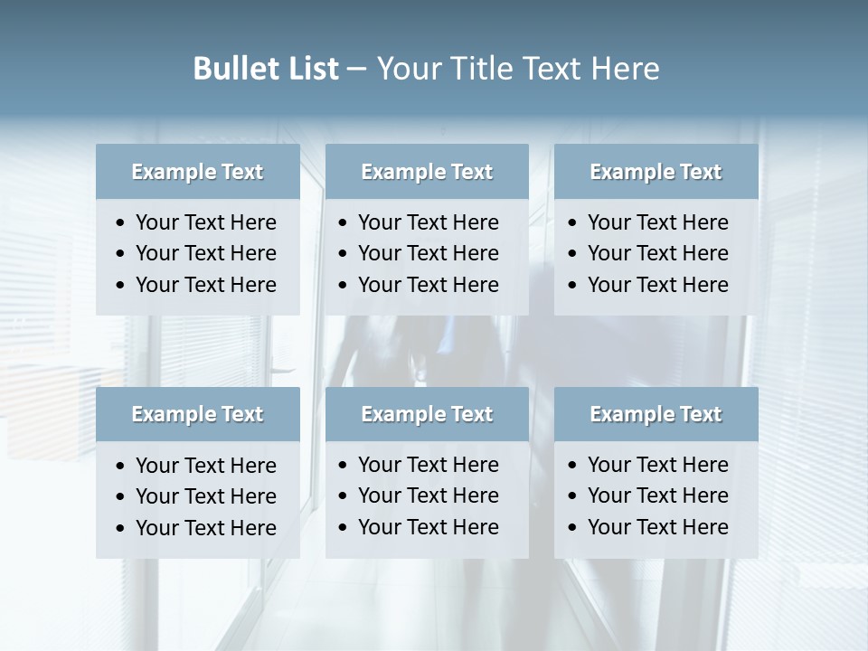 Corridor Ceiling Female PowerPoint Template