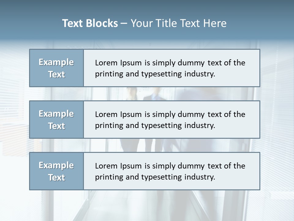 Corridor Ceiling Female PowerPoint Template
