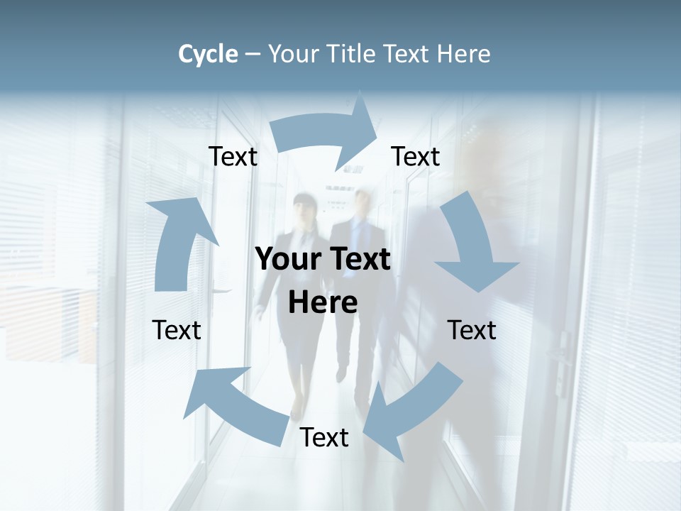 Corridor Ceiling Female PowerPoint Template
