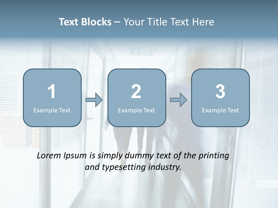 Corridor Ceiling Female PowerPoint Template