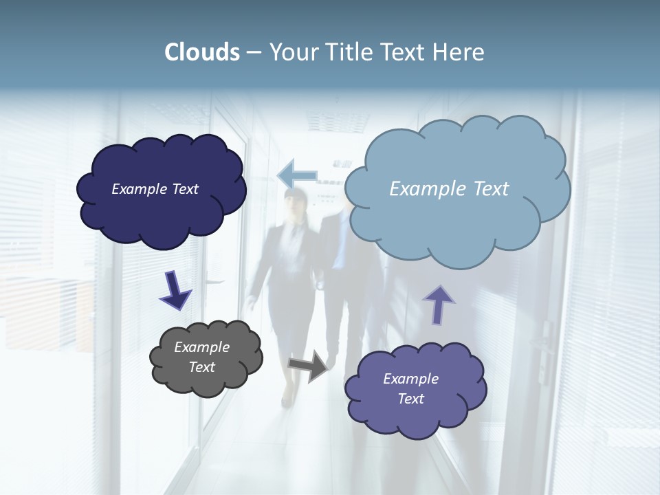 Corridor Ceiling Female PowerPoint Template