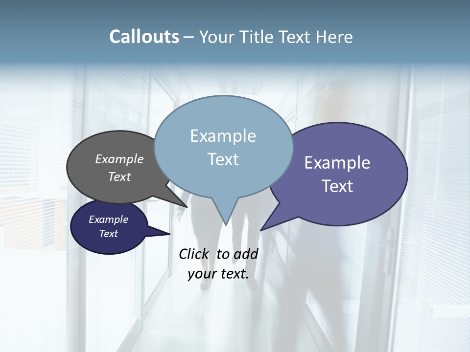 Corridor Ceiling Female PowerPoint Template