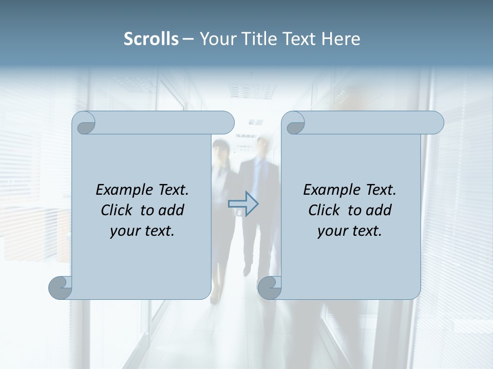 Corridor Ceiling Female PowerPoint Template