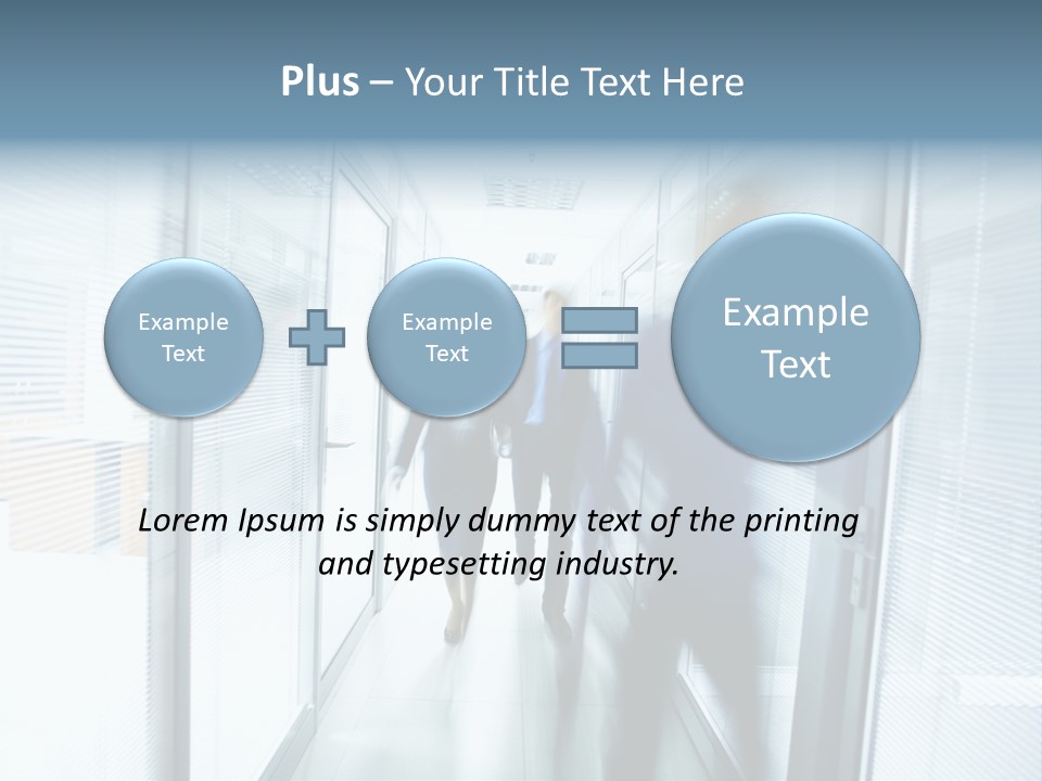 Corridor Ceiling Female PowerPoint Template
