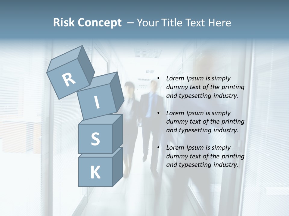 Corridor Ceiling Female PowerPoint Template