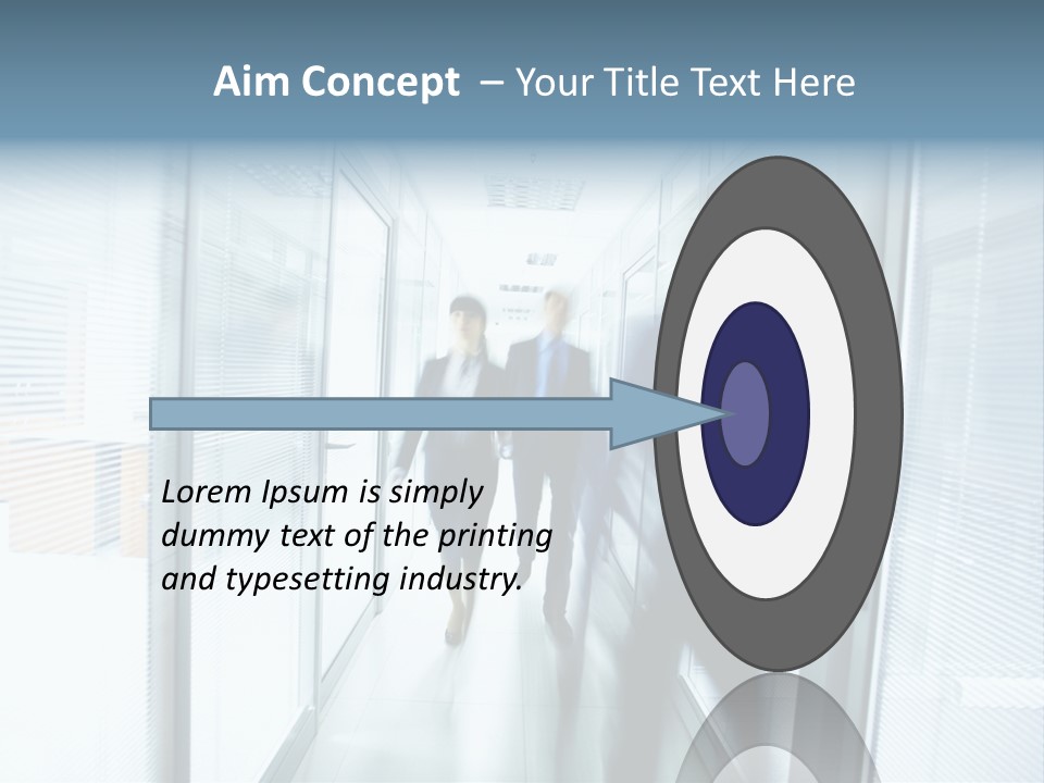 Corridor Ceiling Female PowerPoint Template