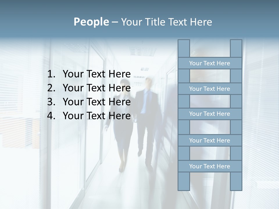 Corridor Ceiling Female PowerPoint Template